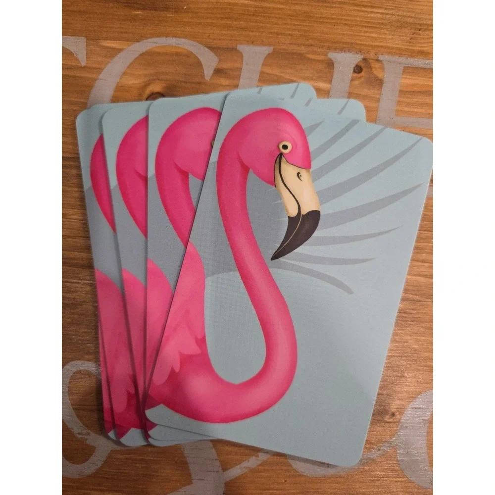 NEW Tropical Drink Recipes 24 Mixed Drinks Pink Flamingo Cards‎